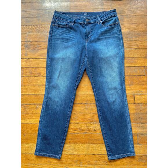 Ann Taylor LOFT Curvy Skinny Ankle Jeans sz 31/12 - Picture 1 of 10